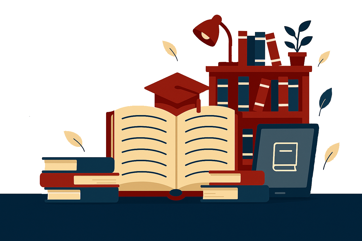 Education and books illustration